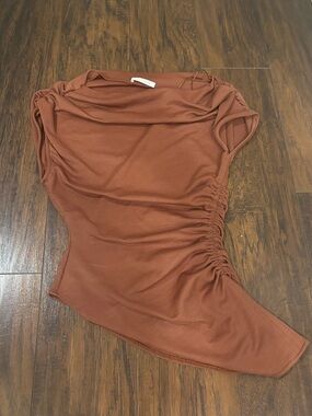 Asymmetrical Ruched Top from Zara